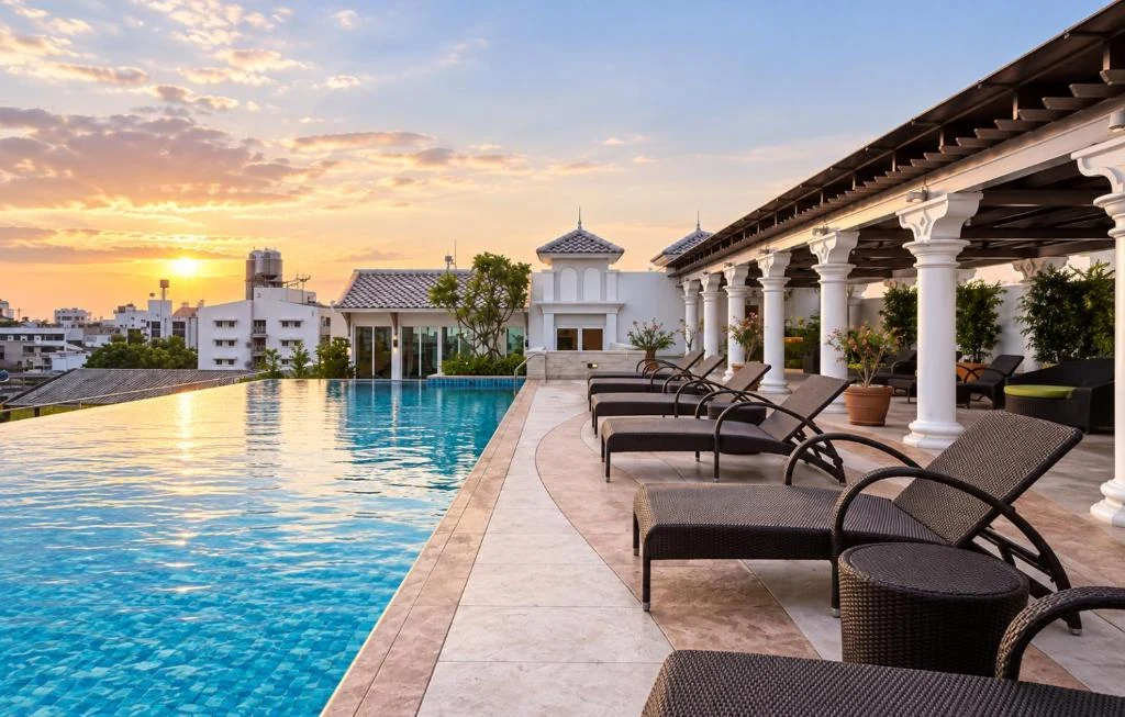 Rooftop pool at Chillax Resort Bangkok